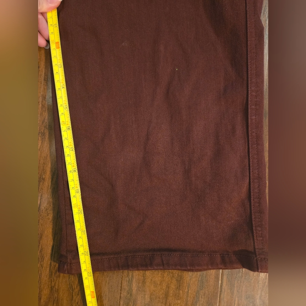 Judy Blue Dark Red Garment Dyed Wide Leg Pant 11/30 - Picture 8 of 9